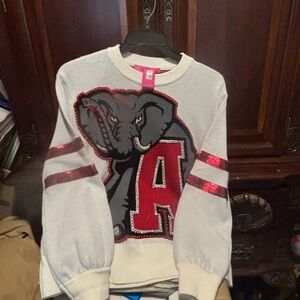 QUEEN OF SPARKLES Alabama Sweater. NWOT. Never worn.